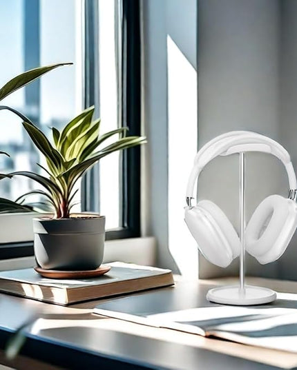 NQQNQQ Headphone Stand【1PACK】 Headphone Holder with Storage Tray Compatible for Max Pro, Beats, Bose and Most Gaming Headphones. 【No Tools Required】 YO-2 (White)