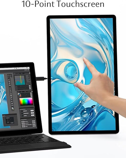 SOTSU FlipAction Touch 14" Premium Portable Monitor SFA14TCMG | FHD IPS Pivoting Dual Laptop Screen | Touchscreen for Cellphone, Gaming, and Travel | PC, Chrome, Android, DeX Compatible