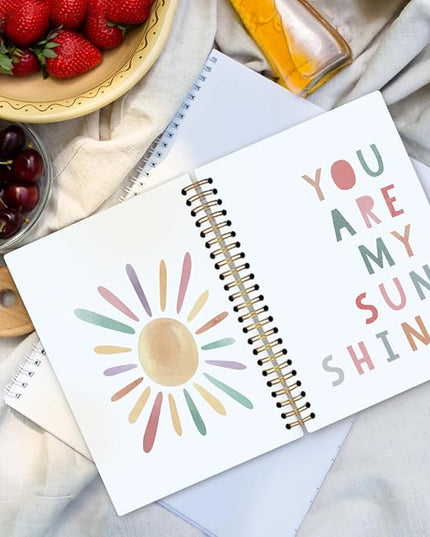 dvhdajed Boho Sunshine Inspirational Spiral Notebook, You Are My Sunshine Journaling Notebooks, Positive Affirmation Spiral Journal for Kids, Motivational Office School Supplies Gifts, 5.5x8.3 In