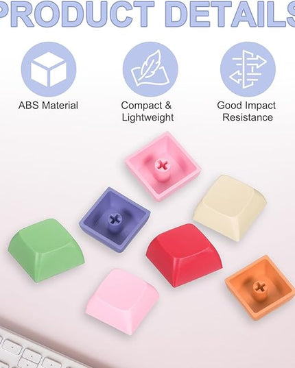 PATIKIL PBT Keycap Set, 20Pcs Colorful Mechanical Numeric Keypads Portable Blank Keycaps for Daily Office Work Gaming Entertainment Creative Design, Black White