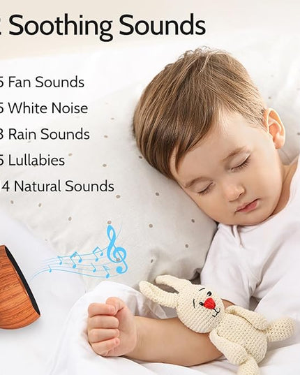 Sleep Machine White Noise Sound Machine with 32 Calming Sounds 36 Volume Levels Pink Brown Noise Machine for Baby Kid Adult with 4 Timer Noise Canceling Machine for Travel Office Privacy