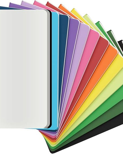 12 PCS Colorful Blank Notebook Journals Bulk, 60 Pages, 5.5 x8.3 inch, A5 Unlined Travel Journal Set for Travelers, Kids, Students and Office, Writing Drawing Sketchbook Diary Subject Notebooks