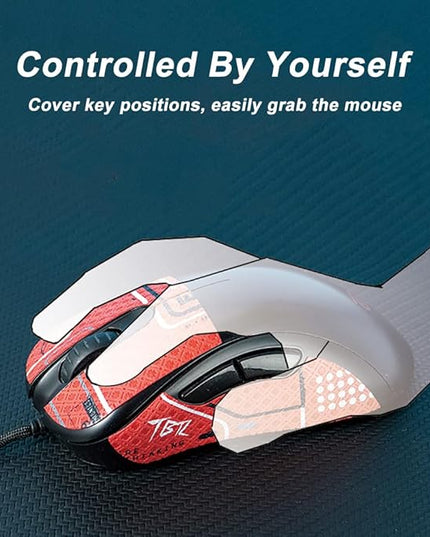 Grip Tape for Lamzu Atlantis Maya - Anti-Slip,Enhanced Control, Sweat Resistance,Improves FPS Gaming Grip & Mouse Protection [Pre-Cut] Printsteam White Black 0.5mm