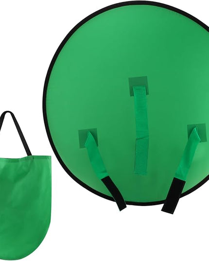 1 PC Green Screen Background, Nylon Background Screen Portable Foldable Backdrop for Live Streaming, Chair Photo Studio Solid (Green, 75cm，only Screen,NO Stand)