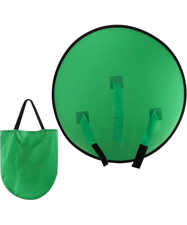 1 PC Green Screen Background, Nylon Background Screen Portable Foldable Backdrop for Live Streaming, Chair Photo Studio Solid (Green, 75cm，only Screen,NO Stand)