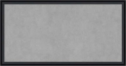 Amanti Art Black Framed Magnetic Board 13x25 Small Vision Board for use with Magnets, 100% Metal Sheet to Display Items as Office Decor or for Home Organization in mudroom, Kitchen or Kids Room