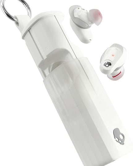Skullcandy Method 360 ANC Wireless Earbuds, Sound by Bose, Bluetooth Headphones, Premium Noise Cancelling, Up to 40 Hrs Battery, Sweat and Water Resistant, Microphone for iPhone Android - Bone