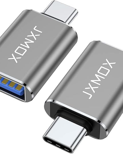 USB C to USB Adapter [2-Pack], Thunderbolt 3 to USB 3.0 OTG Adapter Compatible with MacBook Pro,Chromebook,Pixelbook,Microsoft Surface Go,Samsung Galaxy S10 S20 S21 S22 Ultra,iPhone 15 16 17 Pro Max