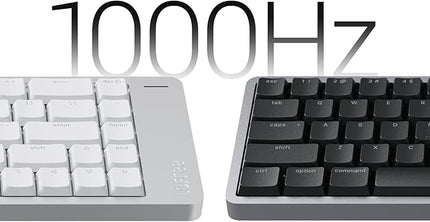 LOFREE Flow2 Low-Profile Mechanical Keyboard, Aluminum Alloy with Void Linear Switches, Rechargeable Wireless Keyboards with 3 Mode Connections for Windows, macOS (Silver with Silence, 84 Keys)