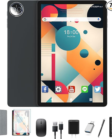 SUNTUNG Tablet, 2026 Latest 11 inch Android 15 Tablet, 5G WiFi+Cellular, MTK8786 Octa-Core, 16GB 128GB 1TB Expansion, 4G LTE Tableta, 21MP Camera, Gemini AI 2.0, Tablets with Keyboard, Mouse, Case