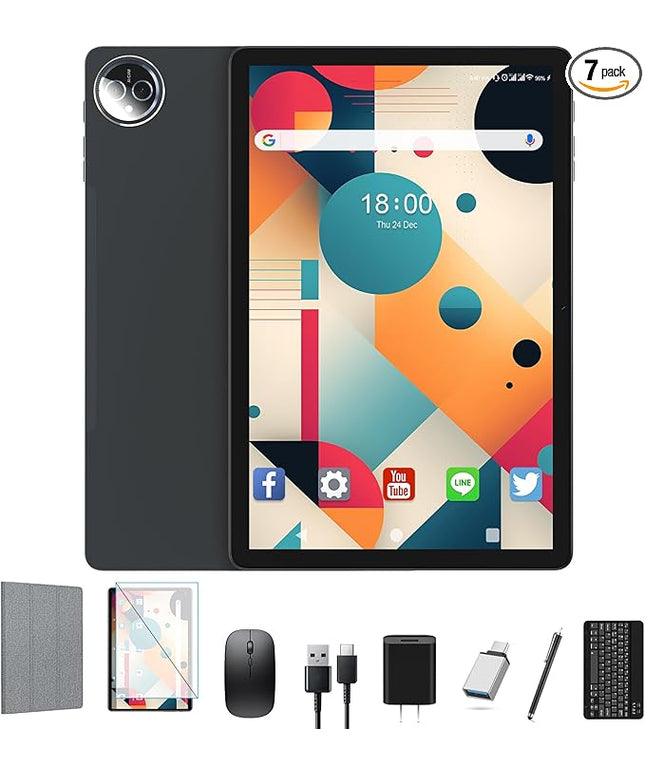 SUNTUNG Tablet, 2026 Latest 11 inch Android 15 Tablet, 5G WiFi+Cellular, MTK8786 Octa-Core, 16GB 128GB 1TB Expansion, 4G LTE Tableta, 21MP Camera, Gemini AI 2.0, Tablets with Keyboard, Mouse, Case