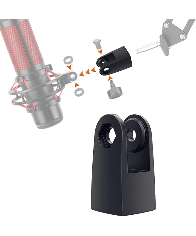SUNMON Microphone Mount Adapter for HyperX QuadCast, Replacement for HyperX QuadCast Mount Adapter, Mic Stand Adapter for 3/8" Boom Arm