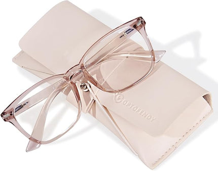 OPTOFENDY Blue Light Blocking Glasses Women Men, Computer Eyeglasses Anti Blue Light Glasses with Anti Eyestrain & UV