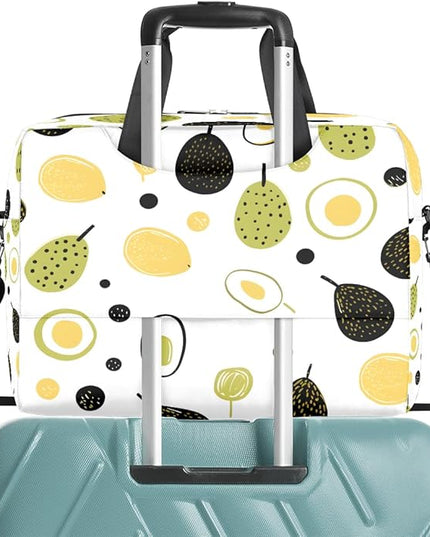 JXDXHCW Cartoon Avocado Laptop Bag Carrying Case 15.6 Inch Laptop Briefcase Messenger Shoulder Bag for Tablet Computer Bag for Travle Business Men Women
