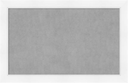 Amanti Art White Framed Magnetic Board 29x45 Large Vision Board for use with Magnets, 100% Metal Sheet to Display Items as Office Decor or for Home Organization in mudroom, Kitchen or Kids Room