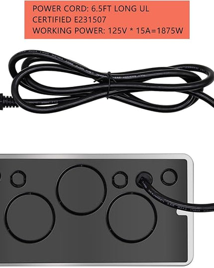 Pop up Outlet; Power Strip; Embedded countertop Outlet; 4 Power Outlets with USB-C PD 20W Fast Charging 16AWG Power Cord; Suitable for Office, Conference, Home, Book Rooms -Silver