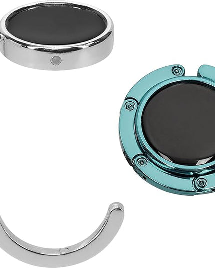 kwmobile Purse Hanger for Table (Set of 2) - Purse Hook for Table - Folding Handbag Hanger - Portable Bag Holder
