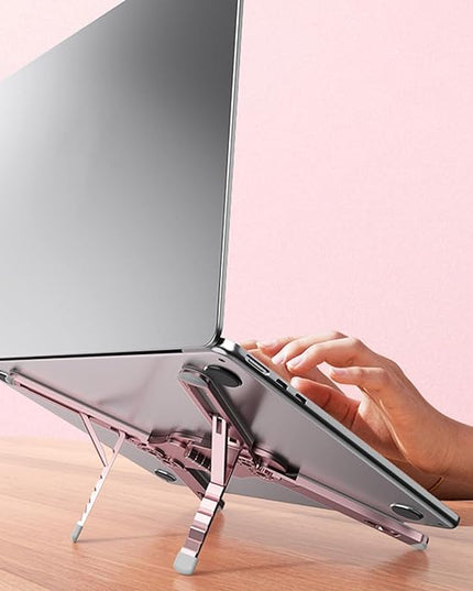 Magnetic Aluminum Alloy Tablets Stand Portable Multiple Angles Adjustable Laptop Holder Lightweighted 6 Position Tilt