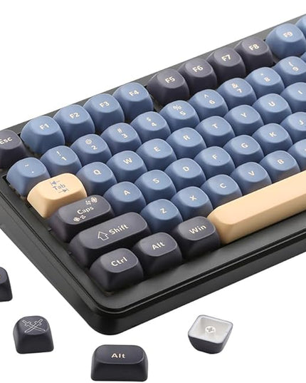 134 Keys MOA PBT Keycaps Set for Cherry Gateron MX Switches Mechanical Keyboard Key Cap (Sword Blue)