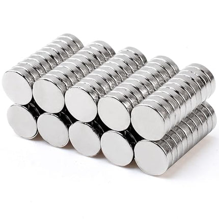 MIN CI 100 Pcs Strong Neodymium Magnets Disc, 8 x 2mm Small Magnets for Whiteboard, Mini Round Rare Earth Magnet s for DIY Building Scientific Models Dry Erase Board Office Fridge Crafts