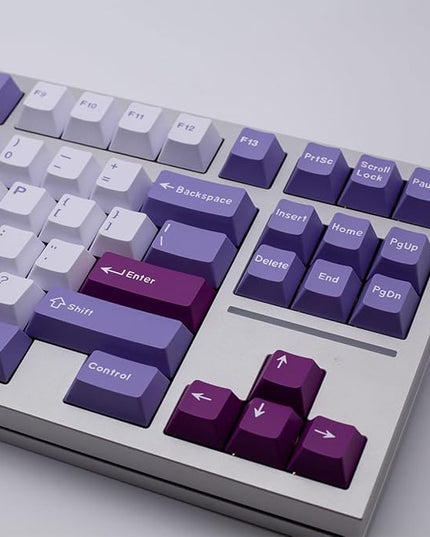Sumgsn 160 Keys Doubleshot Keycaps Cherry Profile Tuzi Keycaps Set 7u Spacebar Fit for 61/64/87/104/108 Cherry Mx Switches ISO ANSI Layout Mechanical Keyboards Alice Keyboards