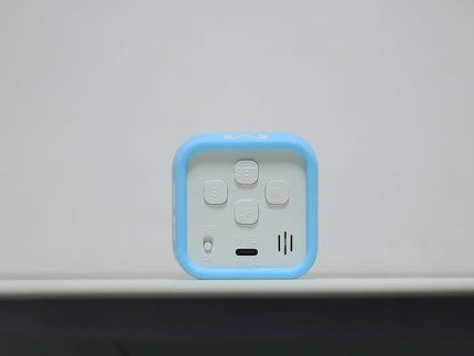 FCXJTU Rotating Pomodoro Cube Visual Timer 5, 25, 10 50 Minutes Preset, Rechargeable Desk Productivity Flip Timer w/Silicone Cover Custom Countdown, Silent Mode for ADHD, Study, Work, School(Blue)
