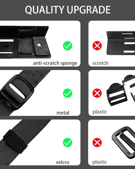 Under Desk Slide Out PC Mount with Anti-Scratch Sponge, Adjustable CPU Holder Bracket for Computer Tower (Black (Slide Access))