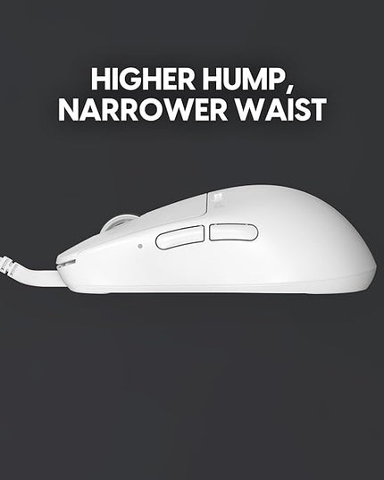 Pulsar Gaming Gears X2H Wired Gaming Mouse, Ultra Lightweight 1.8 oz (51g), Symmetrical, Optical Switch, 26000 DPI, Motion Sync, PAW3395 Sensor (Medium, Wired, White)