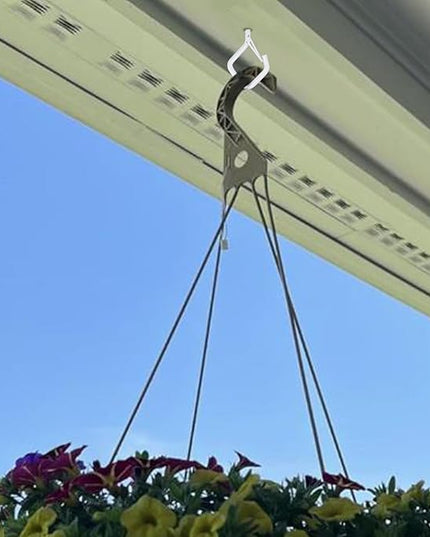 Sexoeie 100 PCS White Eye Screw Hooks for Hanging Heavy Duty with Safety Buckle.Metal Ceiling Hooks for Hanging Plants Cup Wind Chime Bird Feeders Patio Lights at Indoor&Outdoor