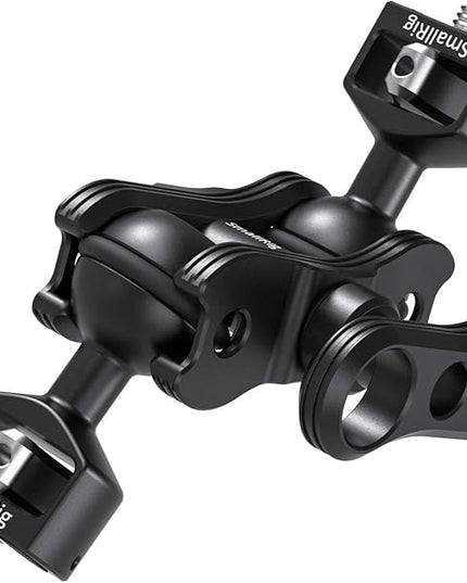 SMALLRIG Articulating Magic Arm with Double Ballheads (1/4" Screw) Monitor Mount for Field Monitor, Lights, Audio Recorders - 2070