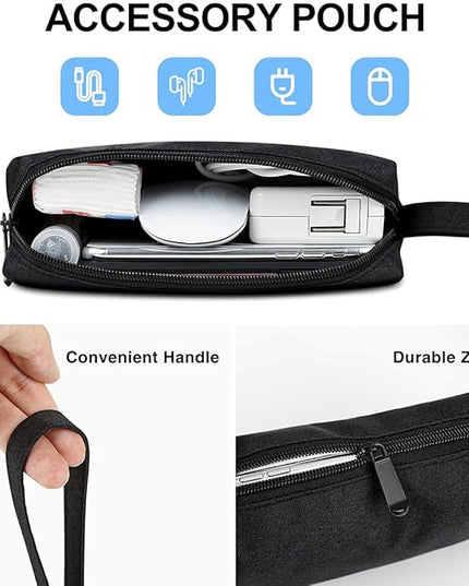 14 Inch Laptop Sleeve Case for 14-Inch MacBook Pro M1 M2 M3 M4 Laptop Computer Notebook, Slim Waterproof Polyester Carrying Case Padded Bag with Small Pocket, Black