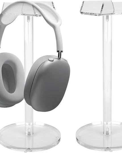 Acrylic Desktop Headphone Holder, Countertop Accessories Stand,Universal for All Music Gaming Headsets 1 Pack(DP015)