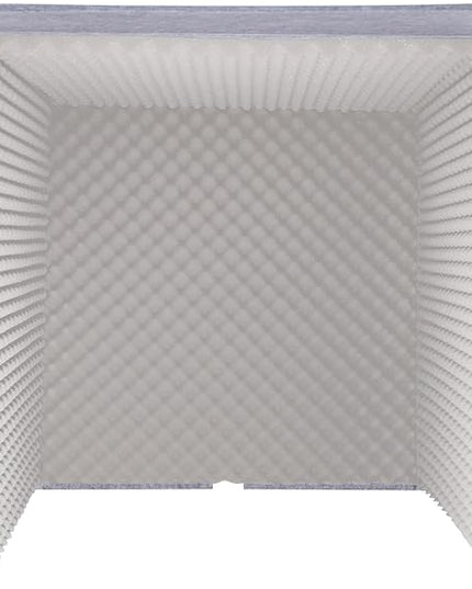 Desktop Soundproof Cover 31" H X 31" W X 31" L Recording Booth Portable Vocal Recording Booth with Double Sound Insulation Vocal Sound Absorbing Shield for Recording Studios, Offices（Gray）