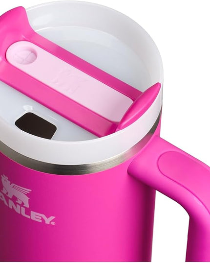 STANLEY Quencher H2.0 Tumbler with Handle and Straw 30 oz | Flowstate 3-Position Lid | Cup Holder Compatible for Travel | Insulated Stainless Steel Cup | BPA-Free | Violet Blossom