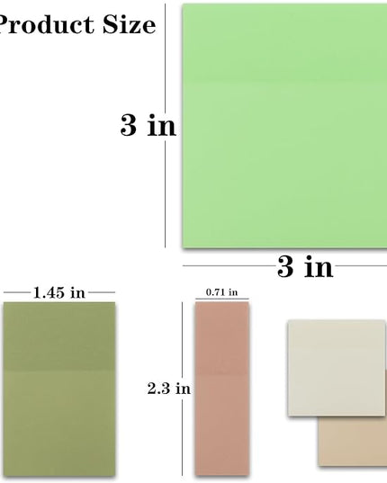 Translucent Sticky Notes, 3"x3" Cute Clear Transparent Page Flags Book Markers Stickers, Planner Accessories Sticky Notes, Bible Journaling Study Office School Supplies
