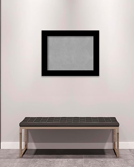 Amanti Art Black Framed Magnetic Board 23x29 Medium Vision Board for use with Magnets, 100% Metal Sheet to Display Items as Office Decor or for Home Organization in mudroom, Kitchen or Kids Room