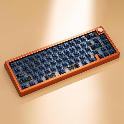 WS Light Tactile Mechanical Keyboard Switches Set, 5 Pin Navy Blue Factory Lubed Switch with POM Stem, 15.4mm Spring, Compatible with MX Keycaps for Gaming DIY Keyboard (35pcs)