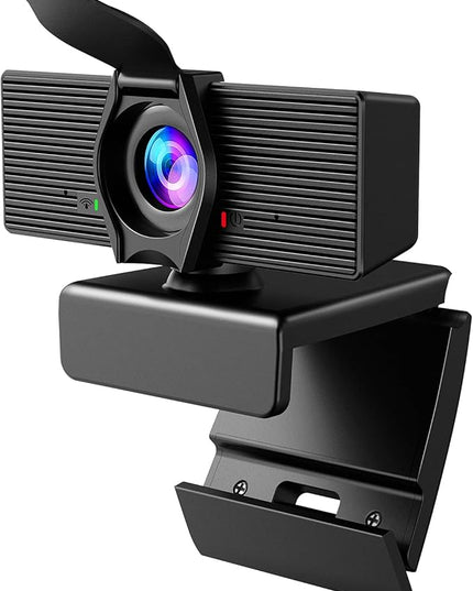 Webcam with Microphone & Privacy Cover, 1080P HD Web Computer Camera, USB Plug and Play Laptop PC Desktop Camera, Works with Zoom, Skype, Teams, Video Conferencing/Recording/Streaming