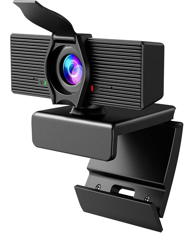 Webcam with Microphone & Privacy Cover, 1080P HD Web Computer Camera, USB Plug and Play Laptop PC Desktop Camera, Works with Zoom, Skype, Teams, Video Conferencing/Recording/Streaming