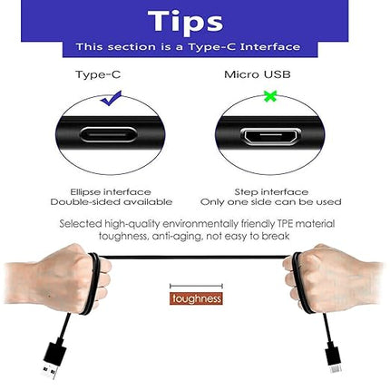 Fast USB Type C Charger for Android 10 11 12 13 14 Tablet, Cwowdefu,Dreamtab,ONN,Aocwei,Byybuo,Asus, New Amazon Kindle 2024 11th 12th Fire 7, HD 8 10 Max 11 Pro，LG/Samsung Galaxy Tablet Charging Cable