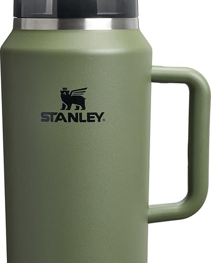 STANLEY Quencher H2.0 Tumbler with Handle & Straw 64 oz | Flowstate 3-Position Lid | Large Capacity for Travel & Sports | Insulated Stainless Steel Cup | BPA-Free | Dried Pine