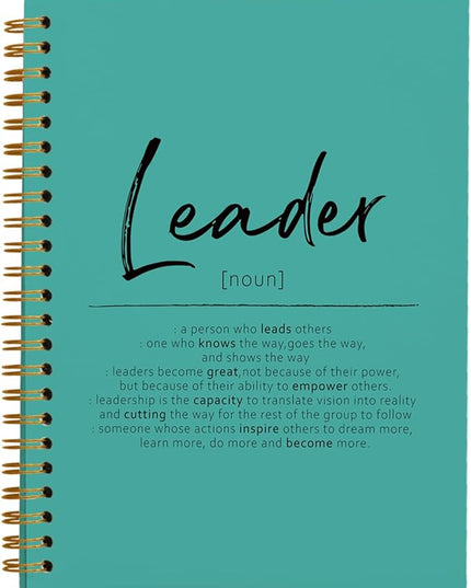 OXW Green Meeting Notebooks for Work, Leadership Gifts Office Work Notebook Journal for Writing Note Taking, Thank You Appreciation Gifts for Women Men Leader Mentor Boss Manager Principal, 5.5"x8.3"