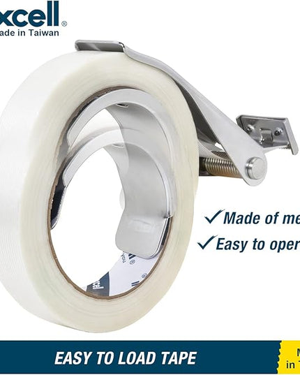 Excell Packing Tape Dispenser (1" Wide) Hand Held Tape Dispensers, Strapping Tape Dispensers Use for Home, Office, Store and Warehouse