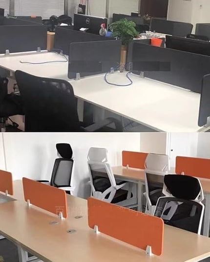 Desk Privacy Divider - 4 Pack Acoustic Desktop Panels, Soundproof Partition for Office, Classroom, Library, and Home Noise Reduction, Visual Privacy, Clamp-on Design, Easy to Install Clean(30X60CM)