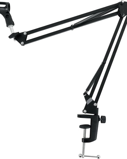 Rockville Microphone Boom Arm Studio Podcast USB Mic Stand+Desk Clamp (30")