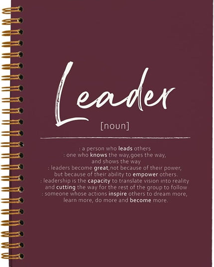 OXW Burgundy Notebooks for Work, Leadership Gifts Notebook Journal for Writing Meeting Office Note Taking, Thank You Appreciation Gifts for Women Men Leader Mentor Boss Manager, 5.5"x8.3"