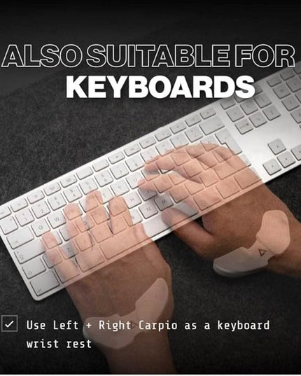 DELTAHUB Carpio G2.0 - Advanced Ergonomic Right-Handed Gaming Wrist Rest for Mouse - Superior Support for Serious Gamers - Anti-Fatigue, Smooth Glide (Large, Right, White)