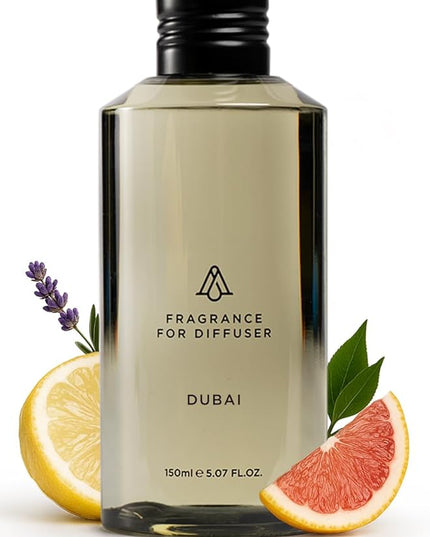 AromaPlan Hotel Scents Dubai 5 Fl Oz (148ml), Home Luxury Aroma & Hotel Fragrance Diffuser Oil- Hotel Diffuser Oil for Aromatherapy- USA Made, Bigger Bottle, Bolder Aroma & Longer Lasting