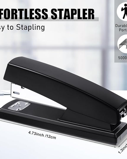 10 Pcs Tape Dispenser Staplers for Desk with Staples and White Tapes 25 Sheet Capacity School Office Stapler