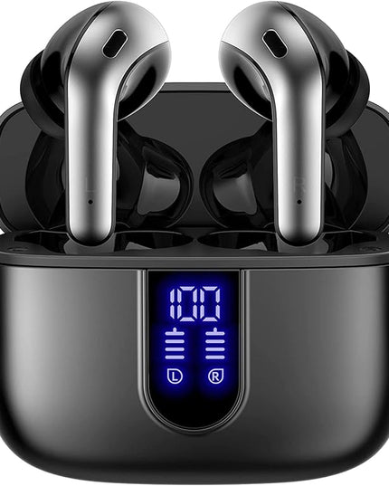 TAGRY 2 Sets X08 Black and Forest Green Bluetooth Headphones True Wireless Earbuds 60H Playback Ear Buds with Wireless Charging Case in-Ear Earbuds with Mic
